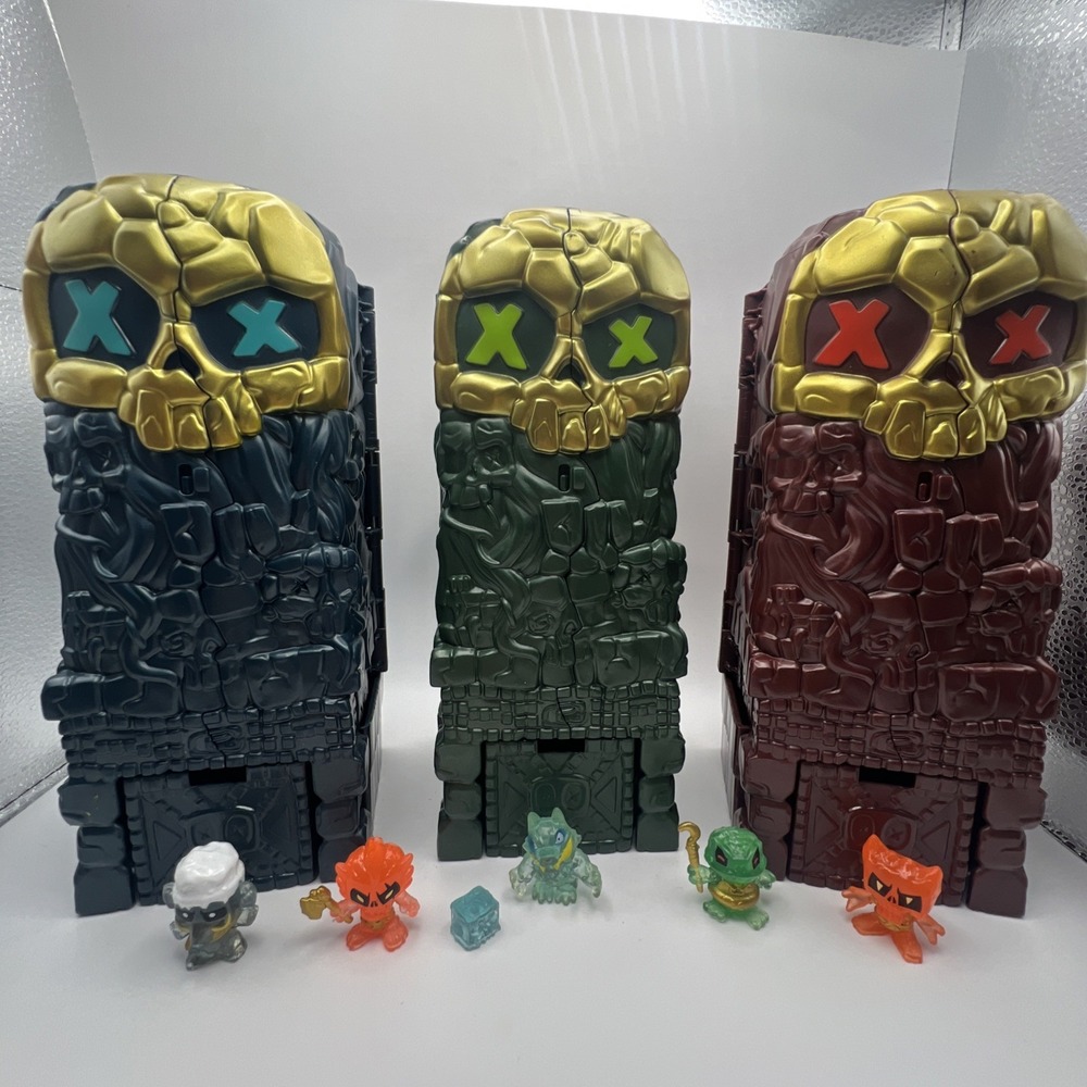 3 Moose Treasure X Lost Lands Skull Island Frost Tower Lava Micro Play Set